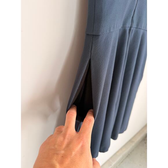 Banana Republic Ally Collection Black Sleeveless Fit Flare Dress Size 0 Pockets - Picture 6 of 9